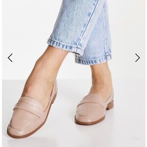 Light Pink Loafers - loafer flat shoes in blush